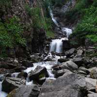 Cascading Waterfalls in the Yukon Territory, Canada