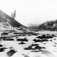 Construction the railway near Whitehorse, Yukon Territory