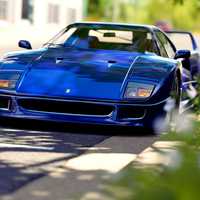 Blue F40 Car