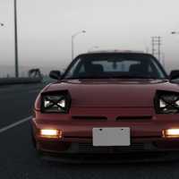 Red Sports Car on the Road