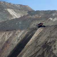 Dumping Waste Rock at Chuquicamata Copper Mine in Chile