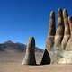 Hand in the Atacama Desert in Chile