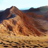 Landscape of the hills and Desert in Chile