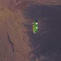 Salt evaporation ponds in the Atacama Desert