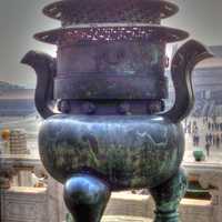 Urn at the Forbidden Palace in Beijing, China