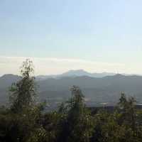 Far off view of the Hills in Beijing, China