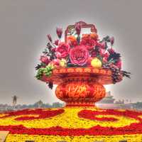 Giant Flower Basket in Beijing, China
