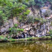 Cliff and Water in Immortal's Valley, China