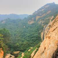 Mountains in the Mist near Beijing, China