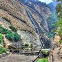 Waterfall surroundings in Beijing, China