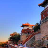 Towers on the Temple in Beijing, China