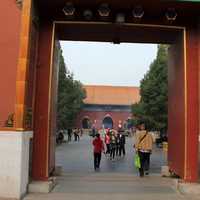 Gateway at Lama Temple in Beijing, China