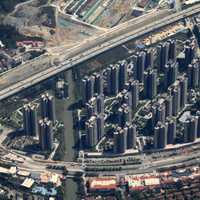 Aerial View of Shenzhen High Rises