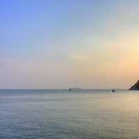 Harbor at Dusk in Hong Kong, China