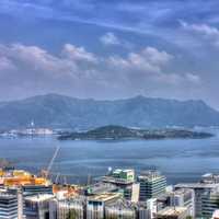 View from CUHK in Hong Kong, China