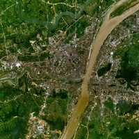 Satellite image of Wuhan