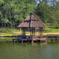 Little hut on the water in Nanjing, China