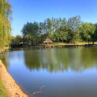 Small lake in Nanjing, China
