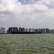 Skyline of Suzhou from the lake, China