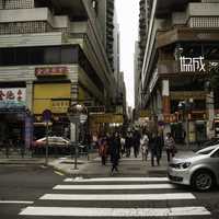 Streets and traffic and buildings of Macau