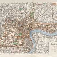 Map of Shanghai in the 1930s in China