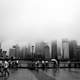 Shanghai Skyline on a foggy day in China