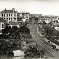 The Bund in the 1890s in Shanghai, China