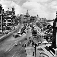 The Bund in 1928 in Shanghai, China