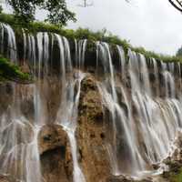 Huanglong Waterfalls in Sichuan, China