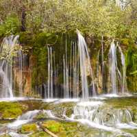 Pearl Shoal Waterfall in Sichuan, China