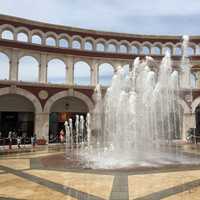 Water Fountains in the Square in Tianjin, China