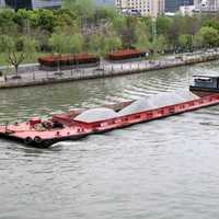 Barge on the River in Hangzhou