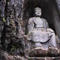 Giant Buddha Statue in Lingyin Temple