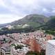 Bogota Cityscape with mountains in Colombia