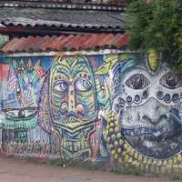Graffiti on the Wall in Bogota, Colombia