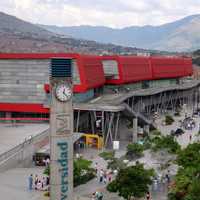 Parque Explora looking from Metrostation Universidad in Medellin, Colombia