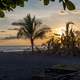 Sunset on the Coast Rican Beach