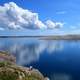 Beautiful Landscape with cloud and sky above the water in Croatia