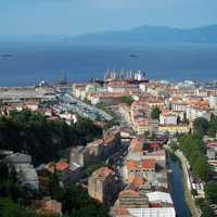 Cityscape and Sea landscape in Rijeka, Croatia