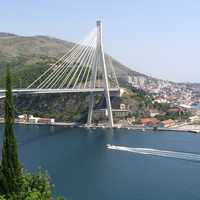 Franjo Tuđman Bridge in Dubrovnik, Croatia