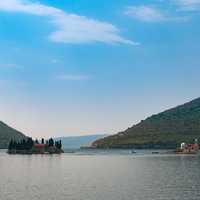 Landscape of the Bay of Kotor in Croatia