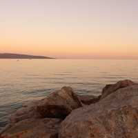 Sunset on the Lakeshore in Croatia
