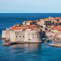 View of King's landing in Dubrovnik, Croatia