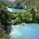 Turquoise-colored lakes at Plitvice Lakes National Park, Croatia