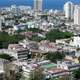 Cityscape with buildings and towers in Havana, Cuba