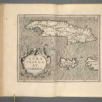 Map of Cuba by Cornelius van Wytfliet in 1597 