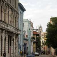 Street and buildings in Havana, Cuba