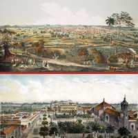 Two Views of Santa Clara, Cuba in the mid 1800s