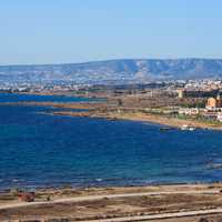Coastal Town landscape in Cyprus