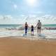 Family on the Beach in Paphos, Cyprus